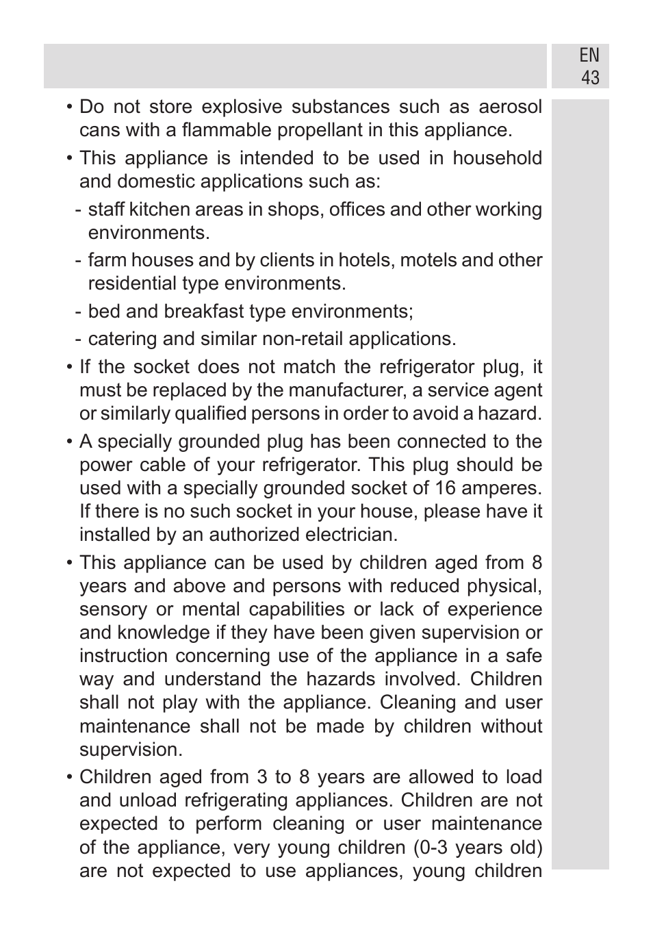 GRAM KF 482064 FN/1 User Manual | Page 44 / 124