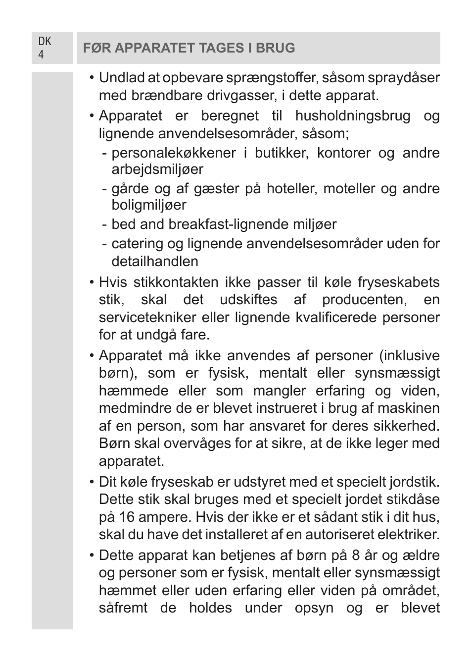GRAM KF 482064 FN/1 User Manual | Page 5 / 124