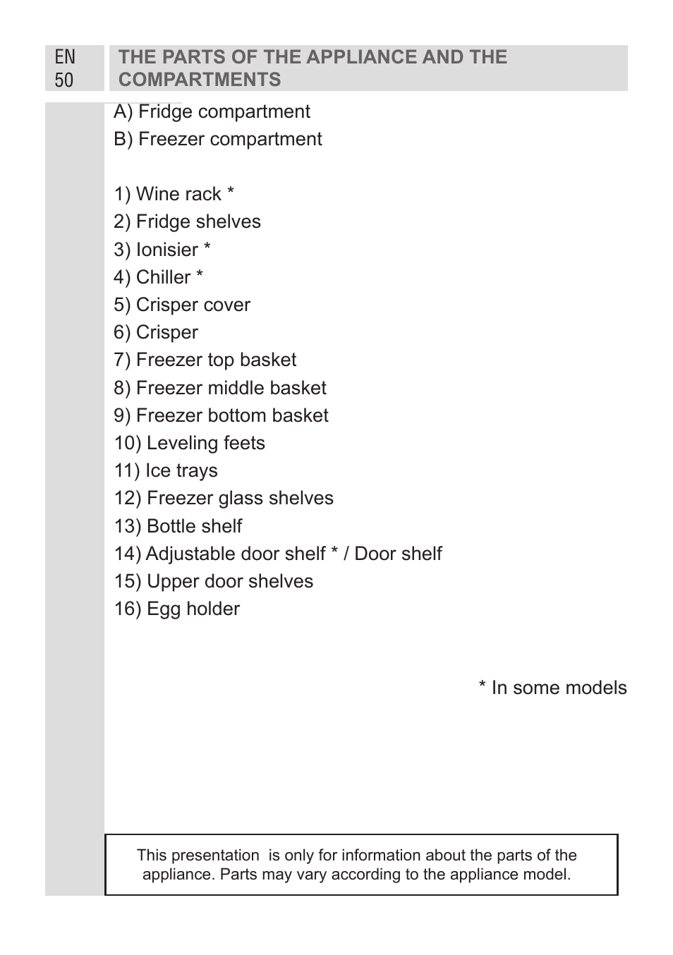 GRAM KF 482064 FN/1 User Manual | Page 51 / 124