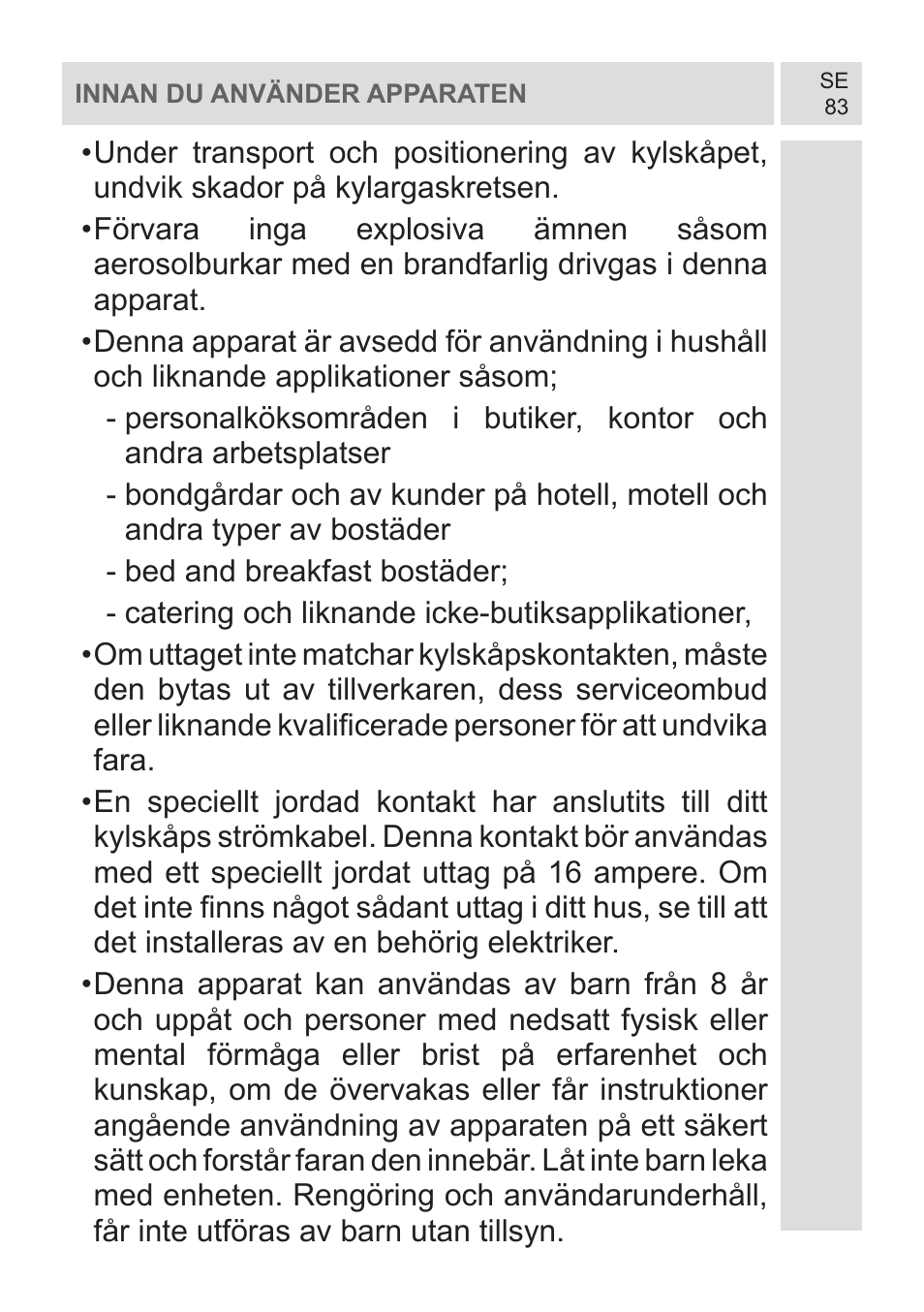 GRAM KF 482064 FN/1 User Manual | Page 84 / 124