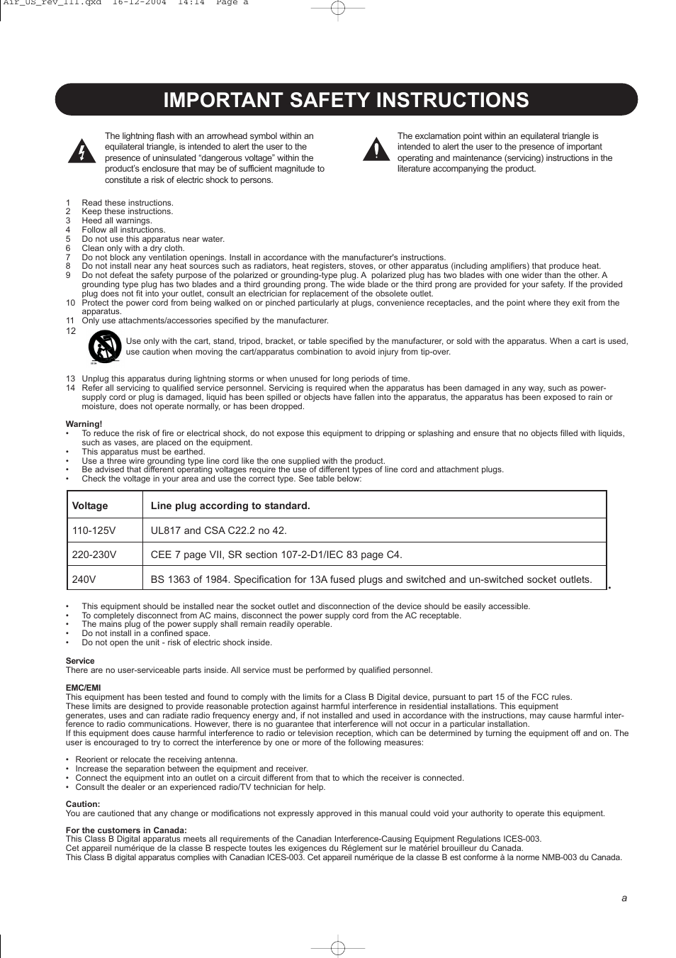 Important safety instructions | Dynaudio pmn User Manual | Page 3 / 60