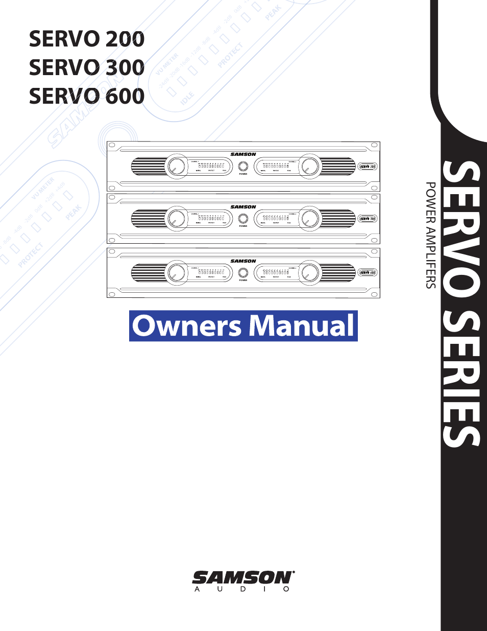 Samson SERVO 300 - Power Amplifier User Manual | 16 pages