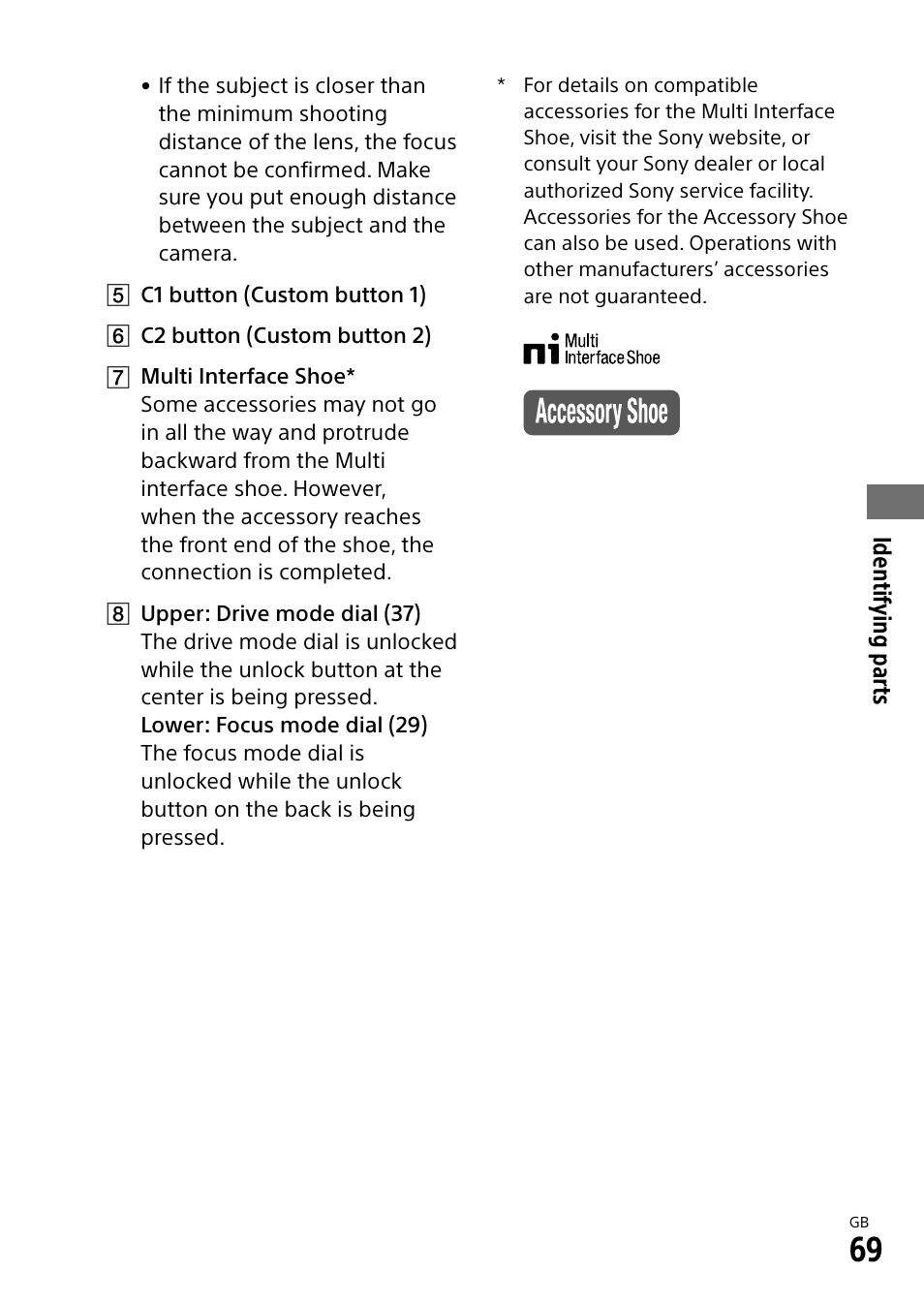 Sony ECM-674 Shotgun Microphone User Manual | Page 69 / 96