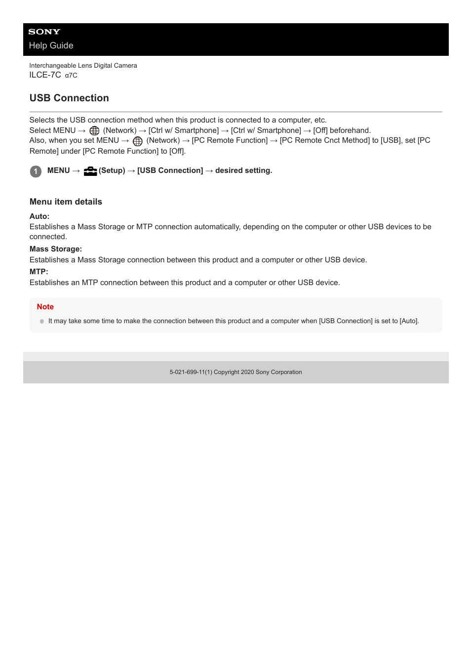 Usb connection | Sony UWP-D27 2-Person Camera-Mount Wireless Omni Lavalier Microphone System (UC90: 941 to 960 MHz) User Manual | Page 605 / 661