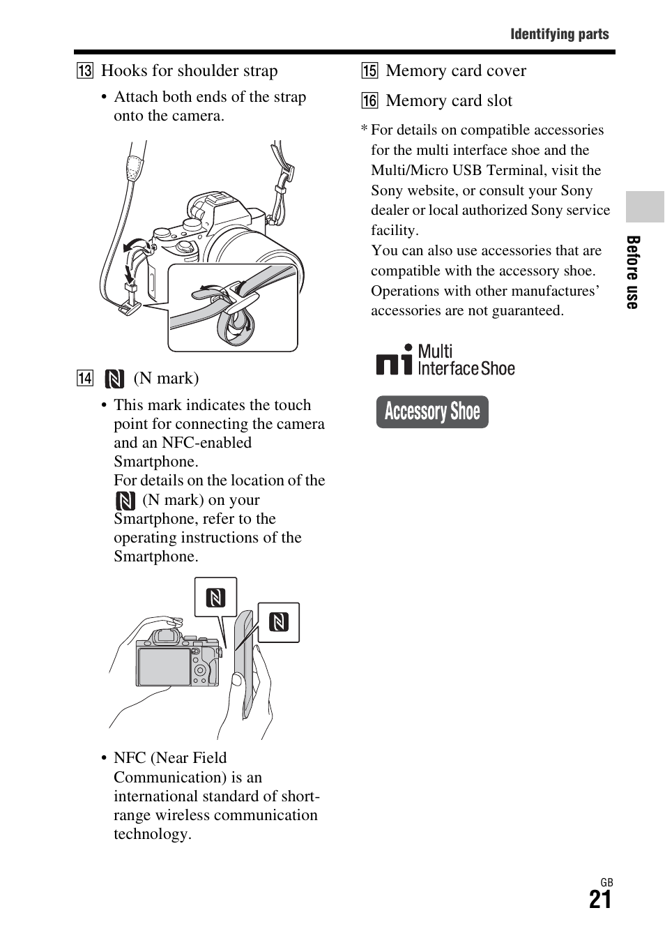 Sony Battery Charger/AC Adapter for BP-U Batteries User Manual | Page 21 / 100