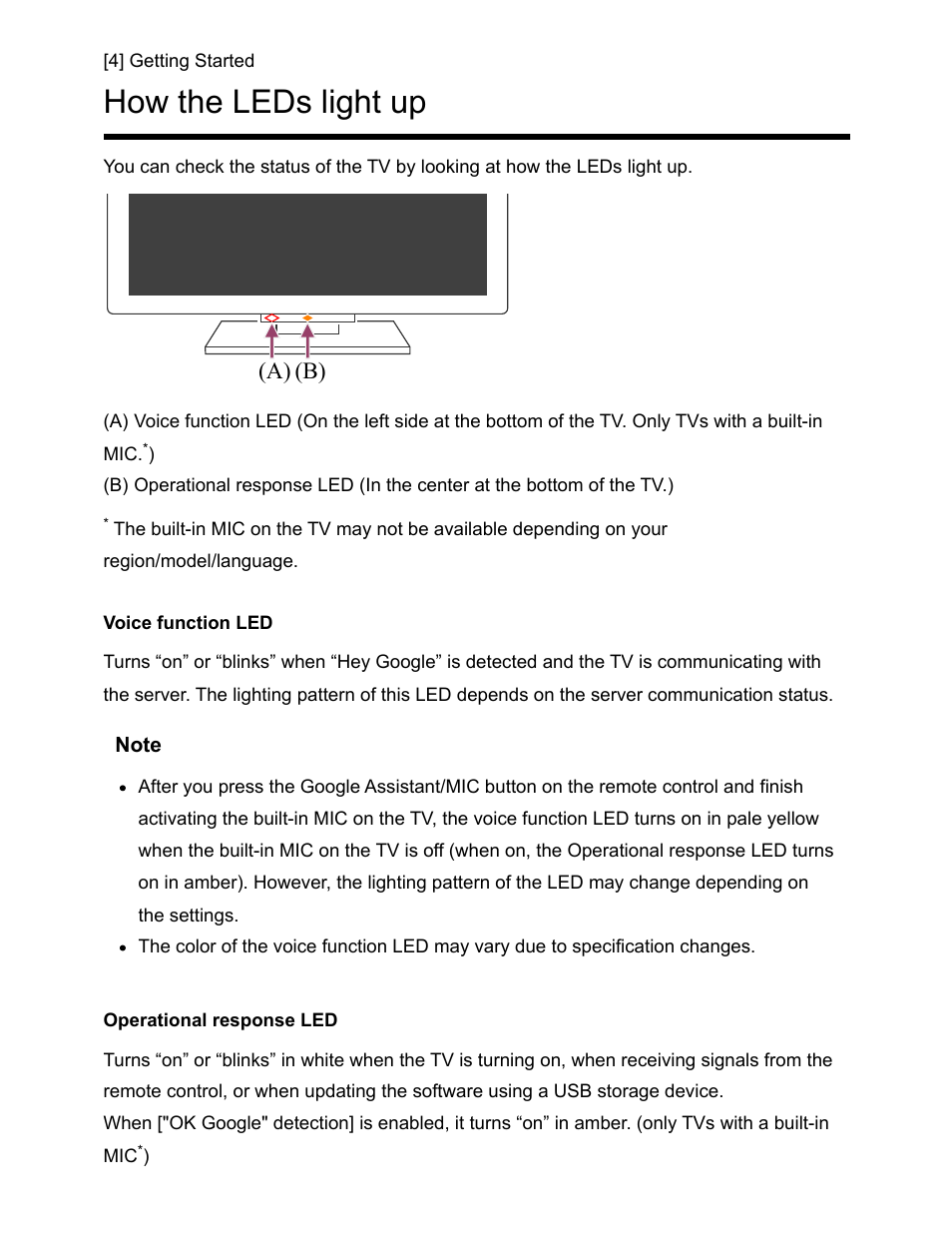 How the leds light up [4, How the leds light up, A) (b) | Sony NPA-MQZ1K Multi Battery Adapter Kit User Manual | Page 12 / 147