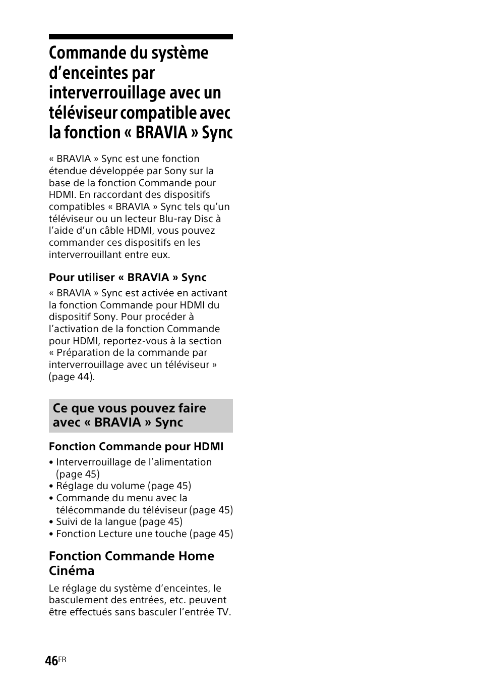 Commande du système d’enceintes | Sony UBP-X700M HDR 4K UHD Network Blu-ray Disc Player User Manual | Page 116 / 226