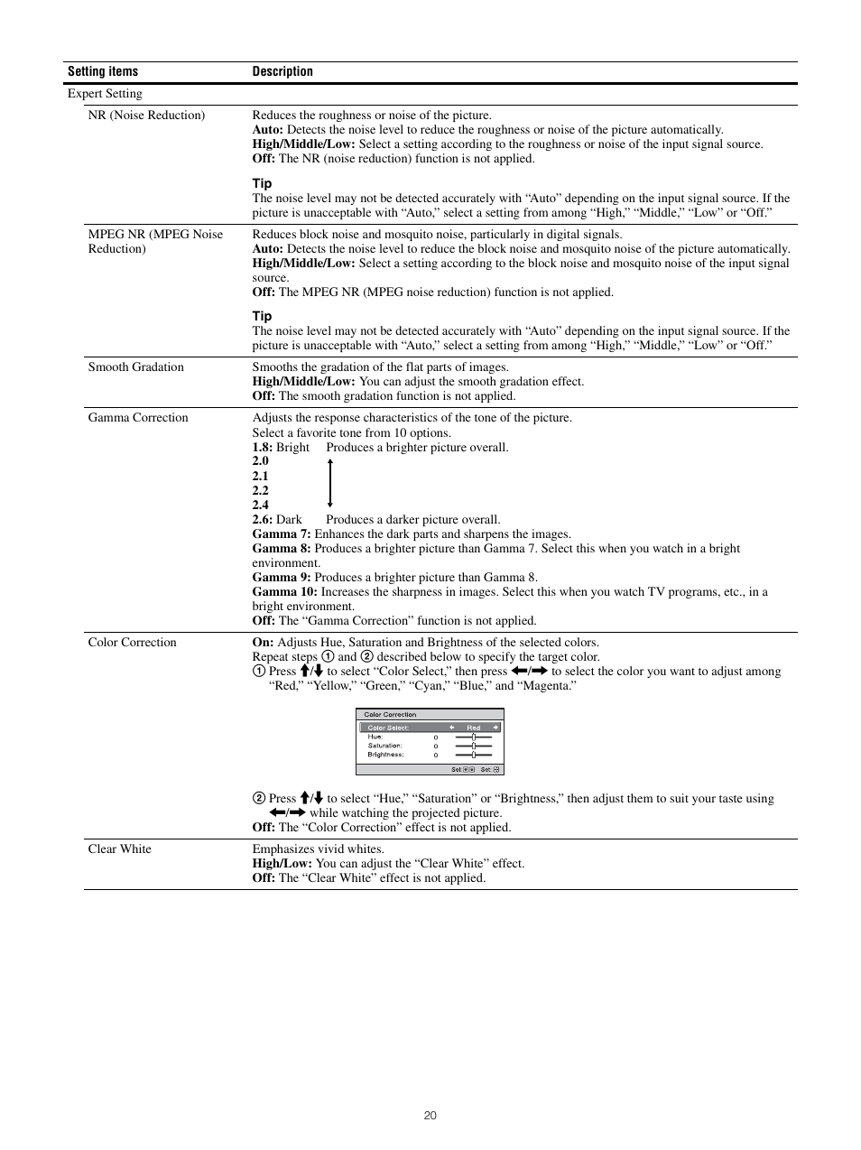 Sony All-in-One PXW-Z280 Camera Transport Kit with Accessories User Manual | Page 20 / 49