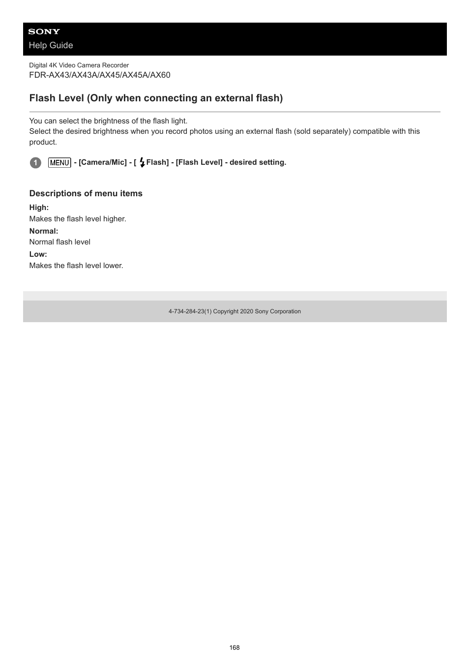 Sony BRAVIA BZ40J 100" Class 4K UHD HDR Commercial Monitor User Manual | Page 168 / 353
