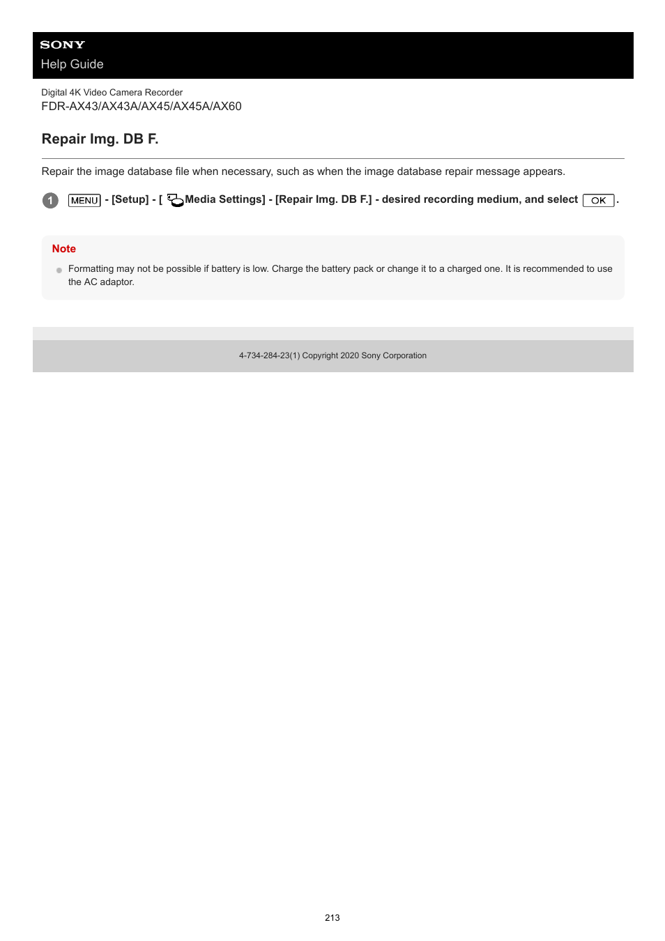 Repair img. db f | Sony BRAVIA BZ40J 100" Class 4K UHD HDR Commercial Monitor User Manual | Page 213 / 353