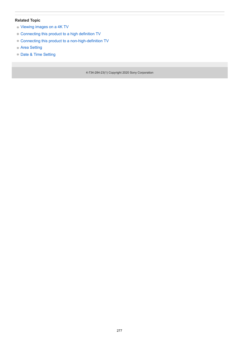 Sony BRAVIA BZ40J 100" Class 4K UHD HDR Commercial Monitor User Manual | Page 277 / 353