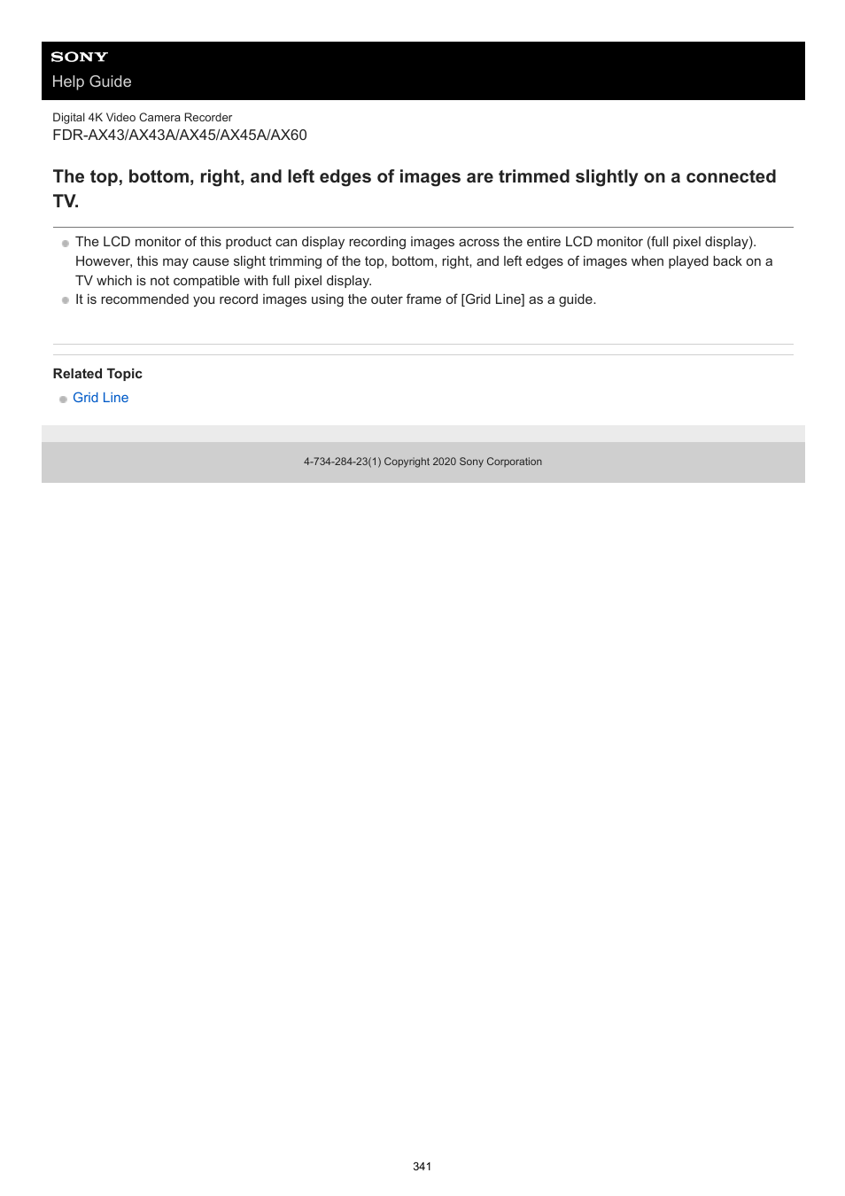 Sony BRAVIA BZ40J 100" Class 4K UHD HDR Commercial Monitor User Manual | Page 341 / 353