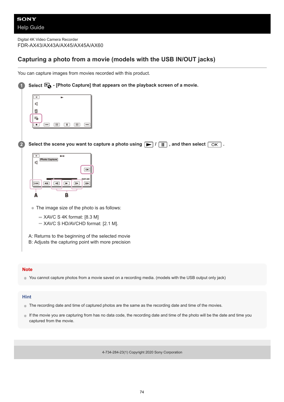 Sony BRAVIA BZ40J 100" Class 4K UHD HDR Commercial Monitor User Manual | Page 74 / 353