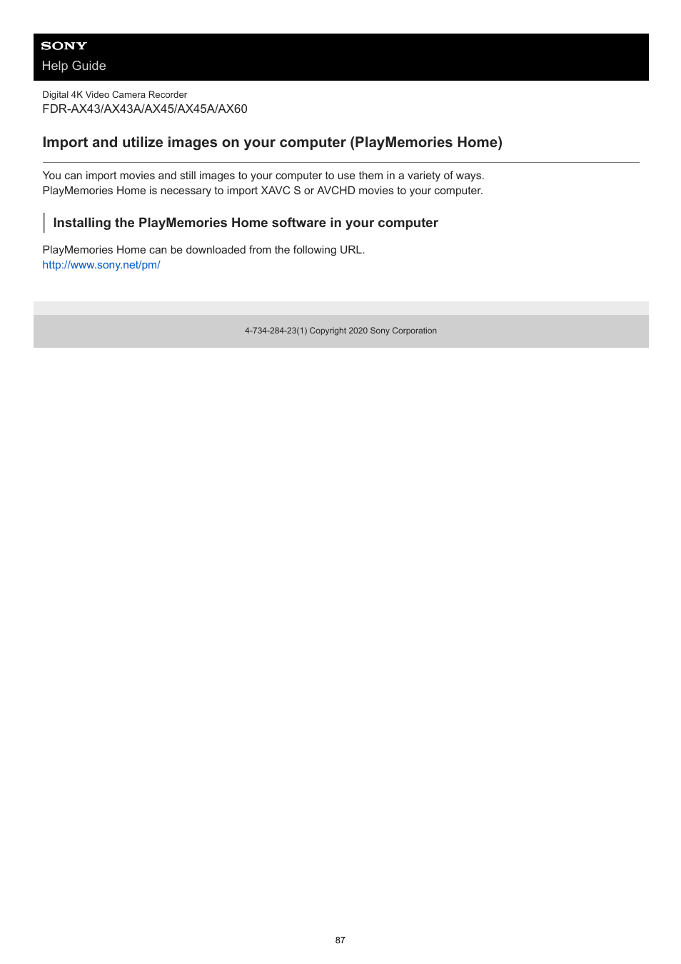 Sony BRAVIA BZ40J 100" Class 4K UHD HDR Commercial Monitor User Manual | Page 87 / 353