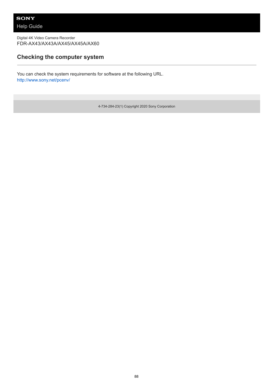 Checking the computer system | Sony BRAVIA BZ40J 100" Class 4K UHD HDR Commercial Monitor User Manual | Page 88 / 353