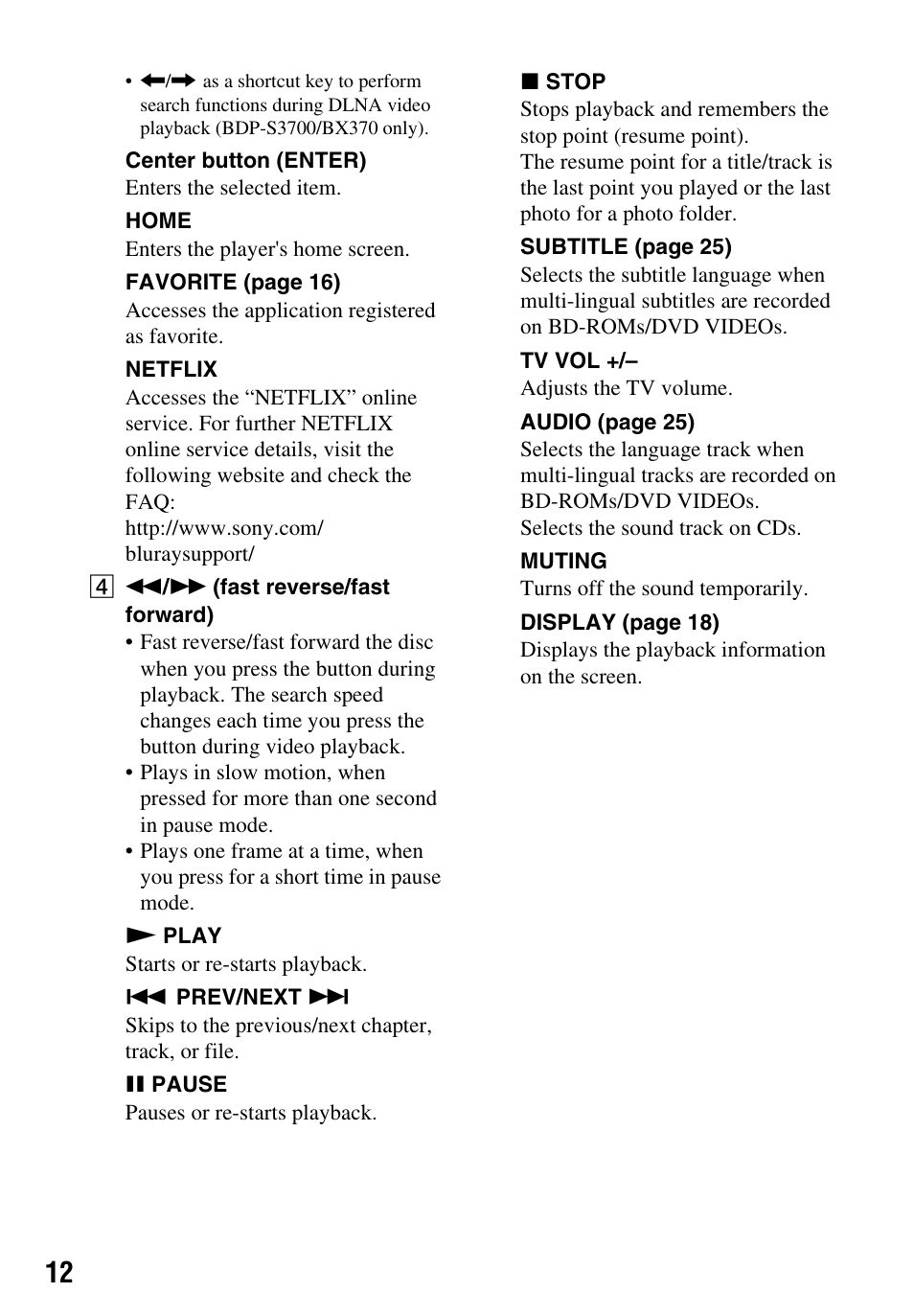 Sony LCS-U21 Soft Carrying Case (Black) User Manual | Page 12 / 40