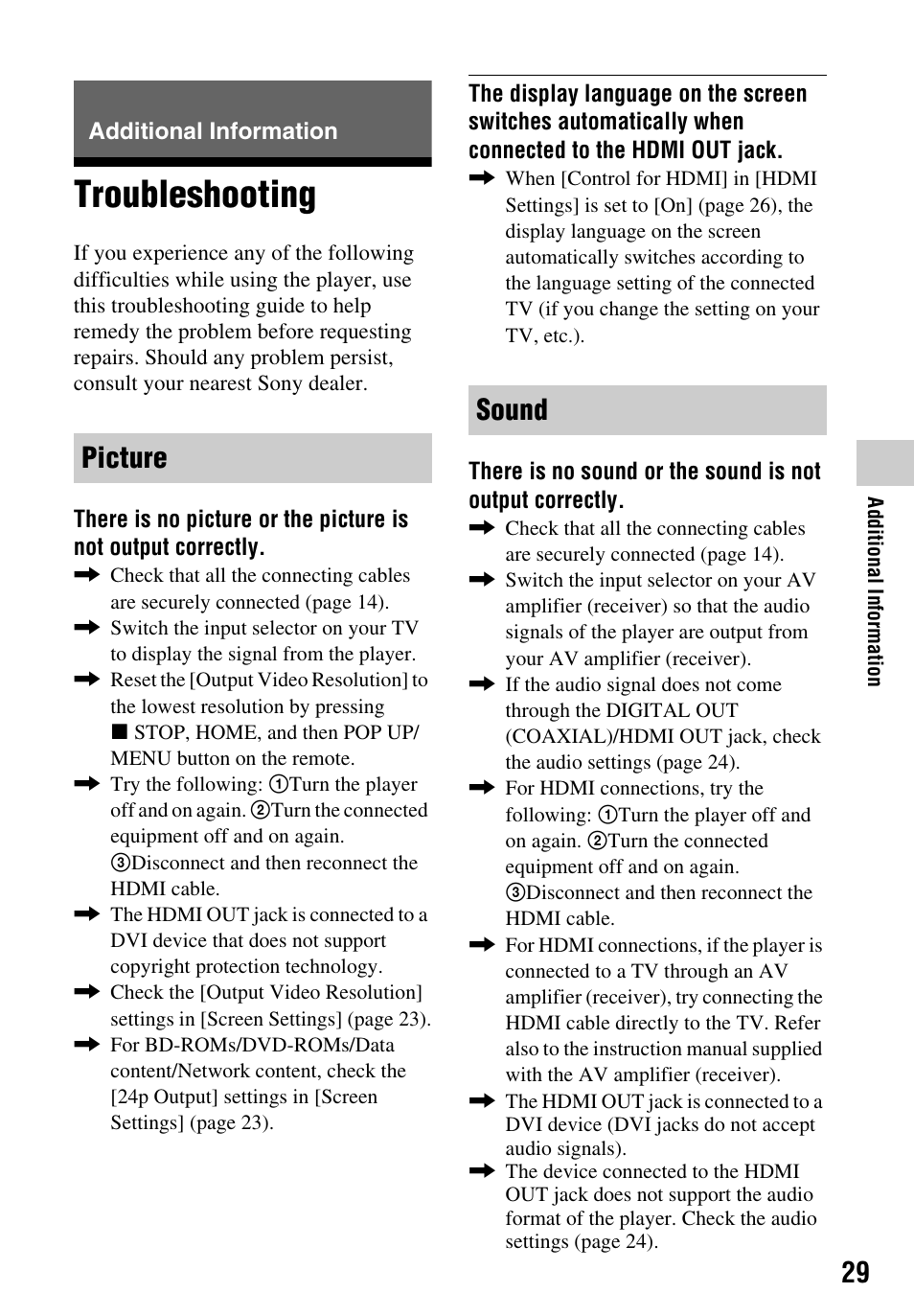 Sony LCS-U21 Soft Carrying Case (Black) User Manual | Page 29 / 40