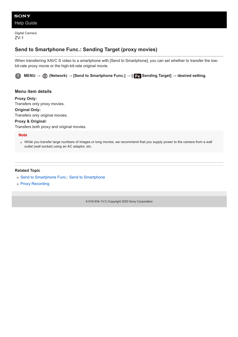 Sony Airpeak S1 Professional Drone User Manual | Page 301 / 555