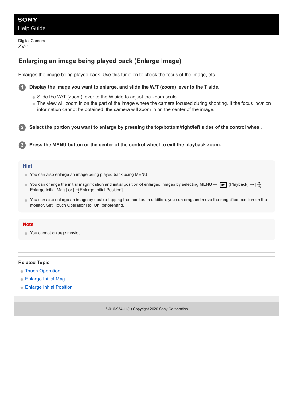 Help guide | Sony Airpeak S1 Professional Drone User Manual | Page 482 / 555
