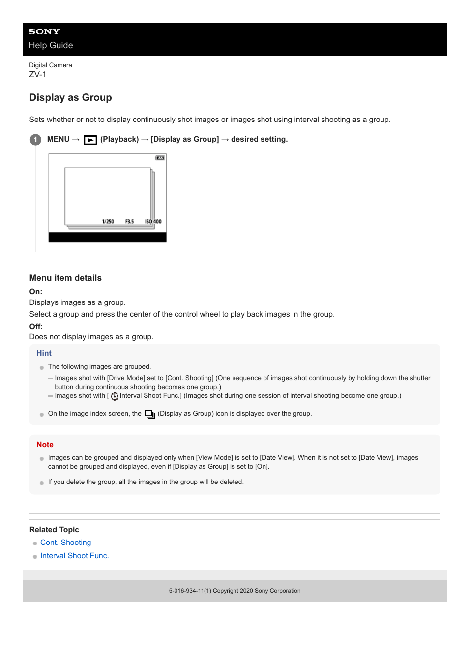Display as group | Sony Airpeak S1 Professional Drone User Manual | Page 491 / 555