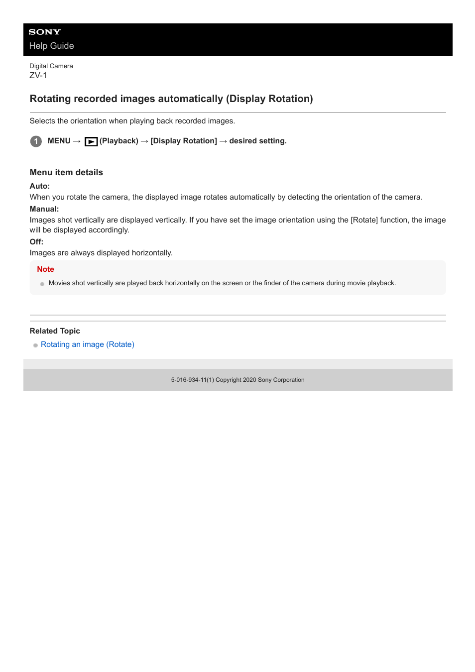Sony Airpeak S1 Professional Drone User Manual | Page 492 / 555