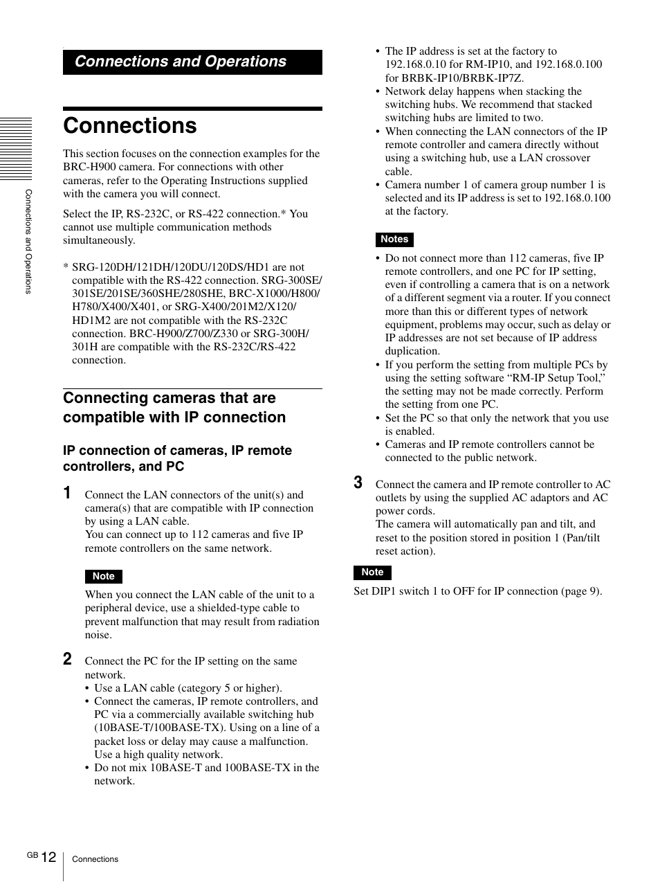 Connections, Connections and operations | Sony WI-C300 Wireless In-Ear Headphones (Red) User Manual | Page 12 / 27