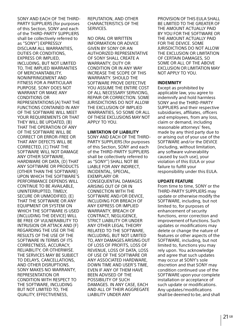 Sony IER-M7 In-Ear Monitor Headphones User Manual | Page 21 / 24