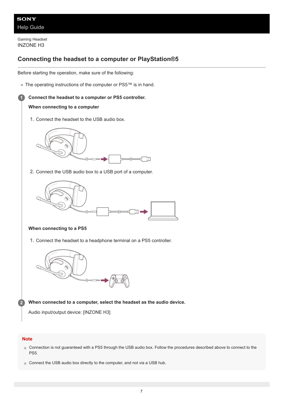 Sony MDR-1AM2 Circumaural Headphones User Manual | Page 7 / 25