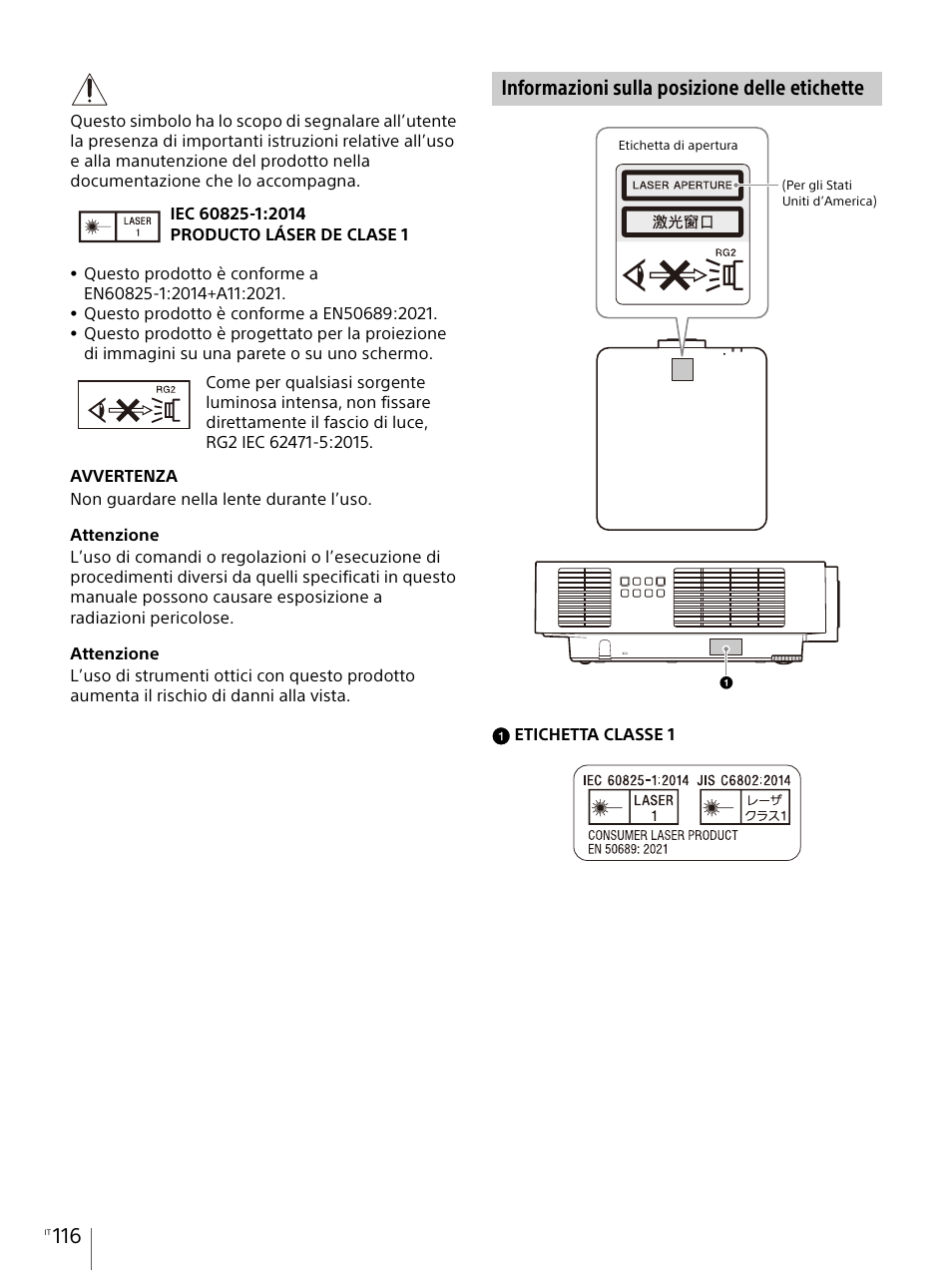 Informazioni sulla posizione delle etichette | Sony E 30mm f/3.5 Macro Lens User Manual | Page 116 / 135