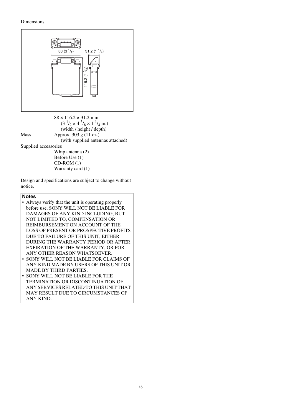 Sony 300GB Write-Once Optical Disc Cartridge User Manual | Page 15 / 16