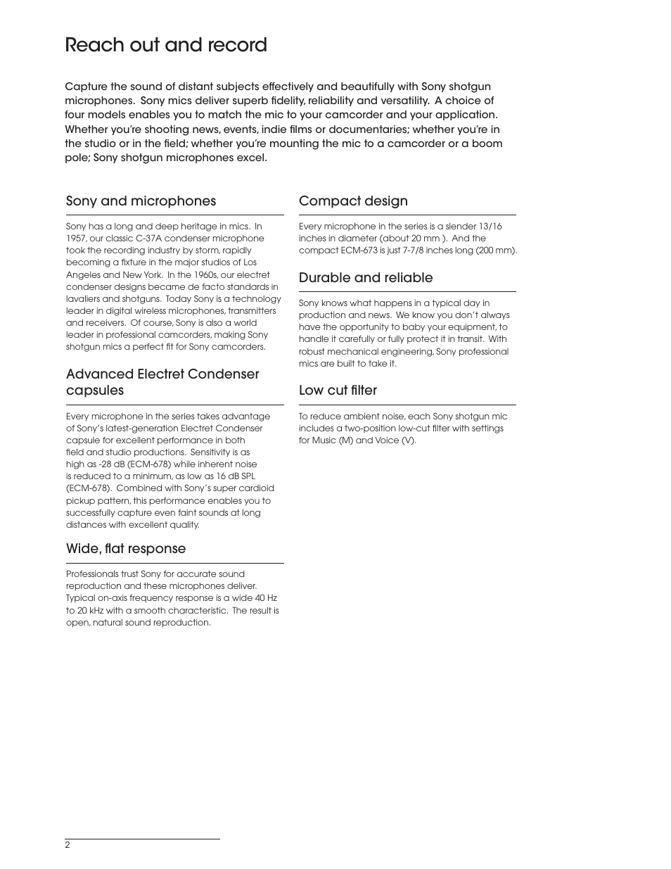 Reach out and record | Sony X85K 43" 4K HDR Smart LED TV User Manual | Page 2 / 8