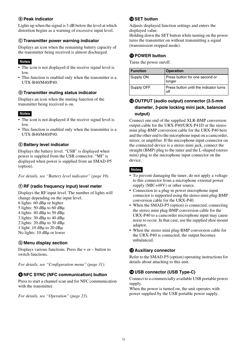 Sony VCT-SP2BP Camcorder Shoulder Support User Manual | Page 15 / 56