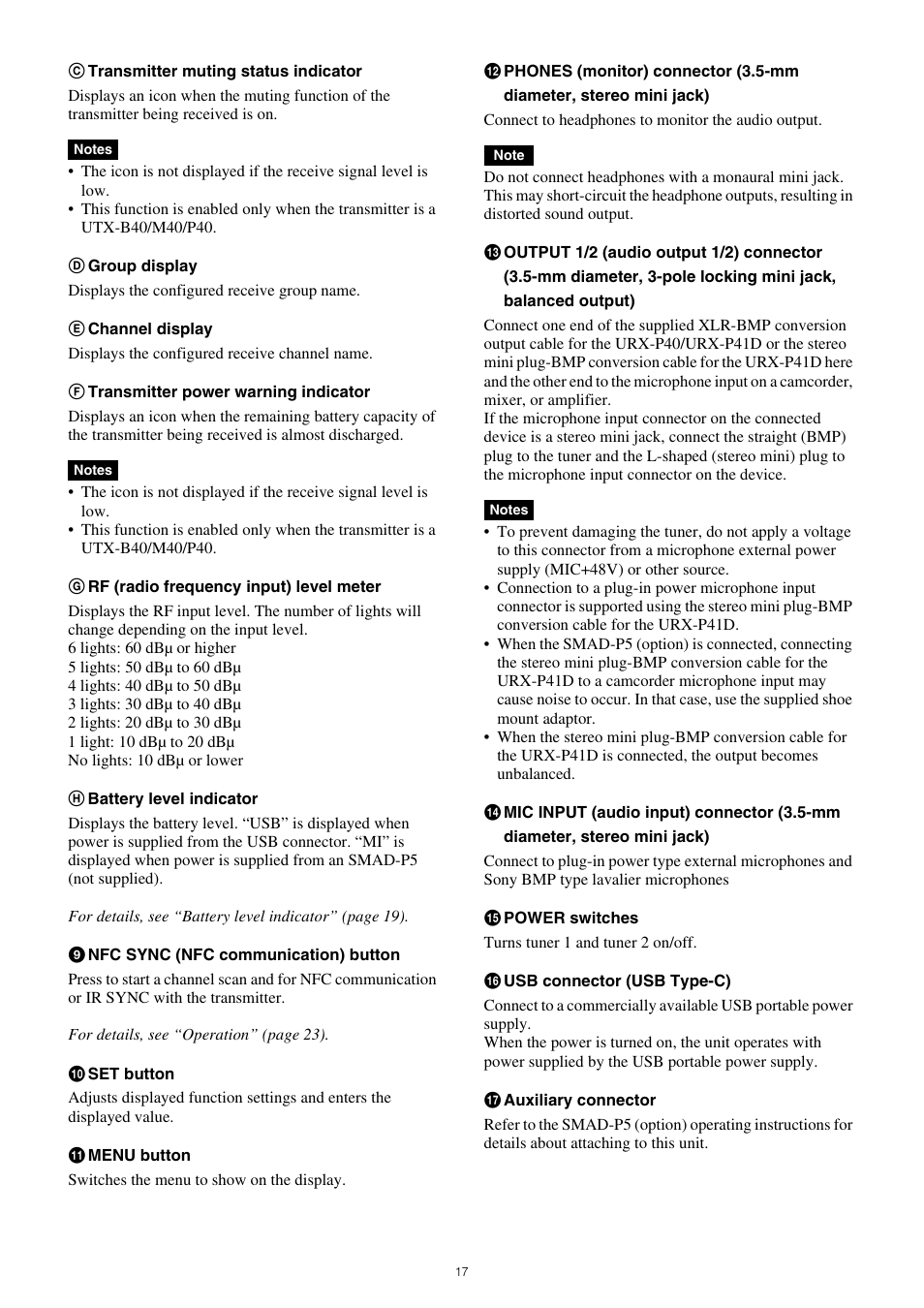 Sony VCT-SP2BP Camcorder Shoulder Support User Manual | Page 17 / 56