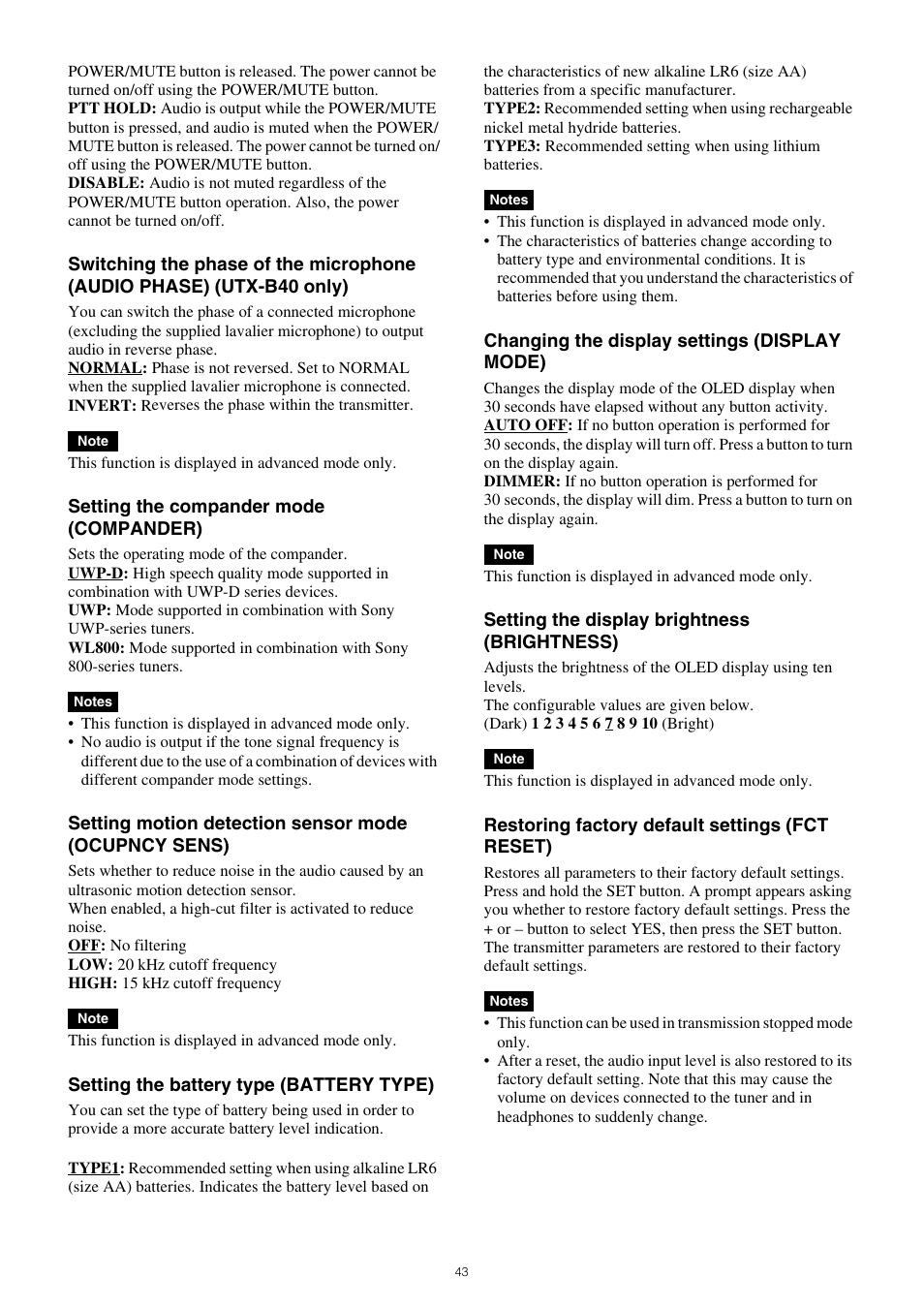 Sony VCT-SP2BP Camcorder Shoulder Support User Manual | Page 43 / 56