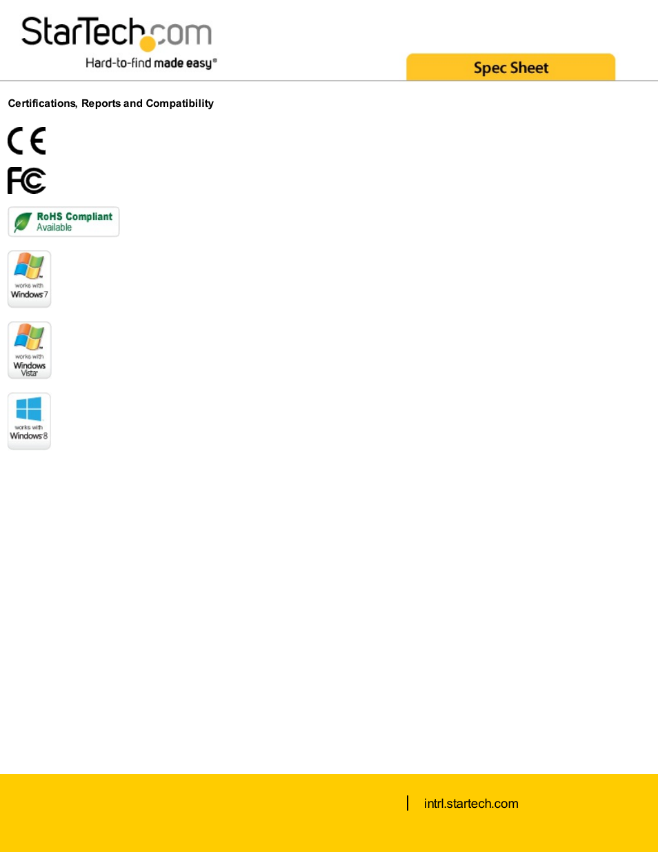 StarTech.com 4-Port USB to RS-232 Serial DB-9 Adapter Hub User Manual | Page 3 / 3