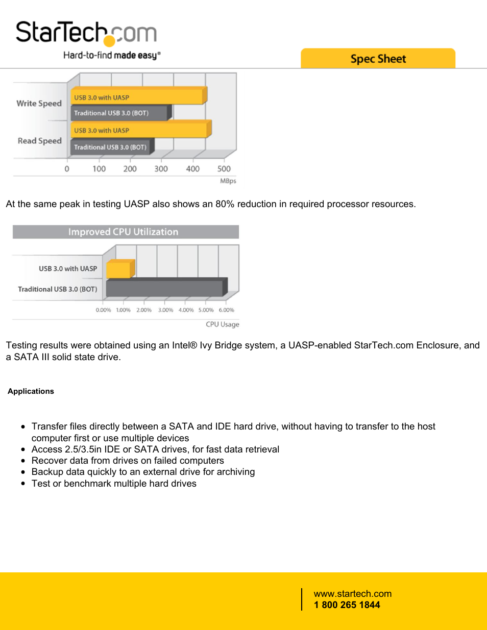 StarTech.com Universal USB 3.0 Docking Station for Bare Hard Drives User Manual | Page 2 / 5