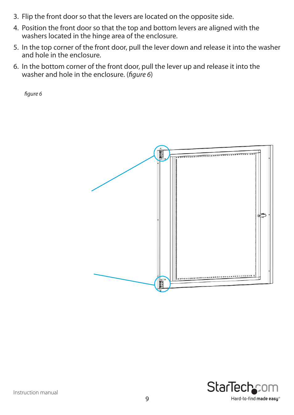 StarTech.com Wall Mount Network Cabinet Enclosure (12 RU, 19") User Manual | Page 13 / 19