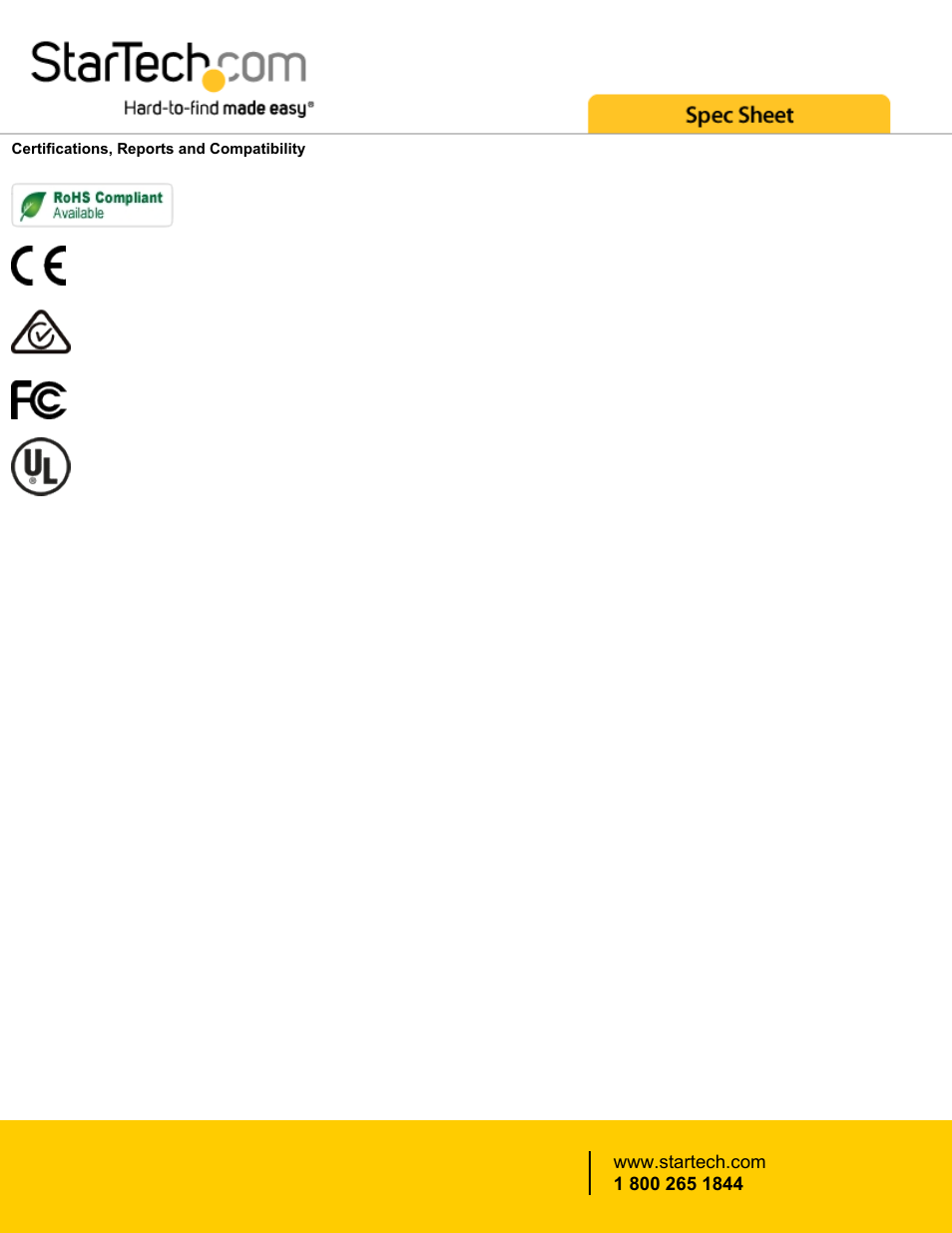 StarTech.com Cisco Compatible Gigabit RJ-45 Mini-GBIC Copper SFP Transceiver Module User Manual | Page 3 / 3