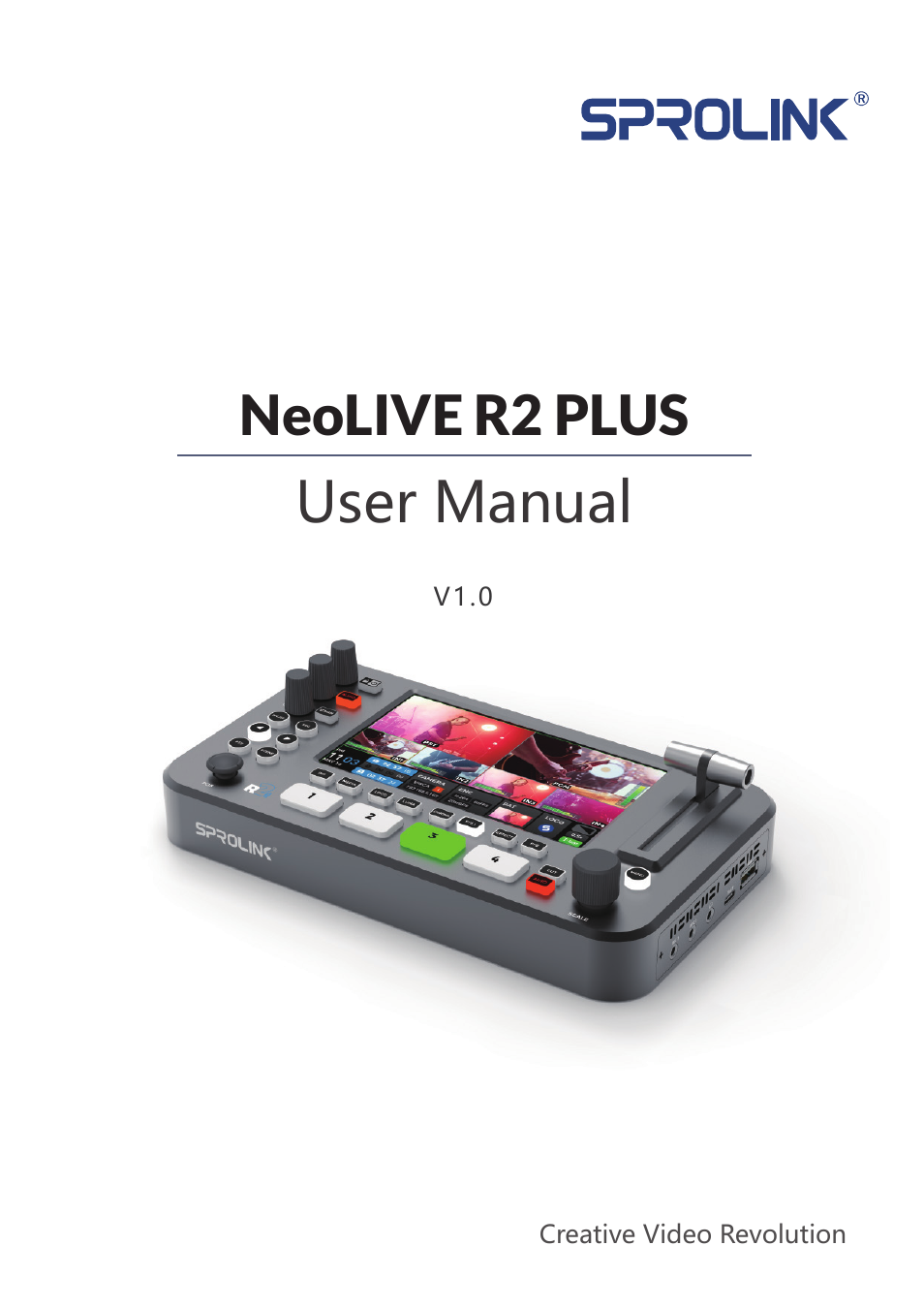 Sprolink NeoLIVE R2 Plus Video Switcher User Manual | 8 pages