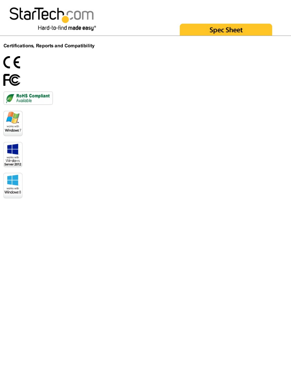 StarTech.com AC1200 Dual-Band Wireless AC PCIe Network Adapter User Manual | Page 4 / 4