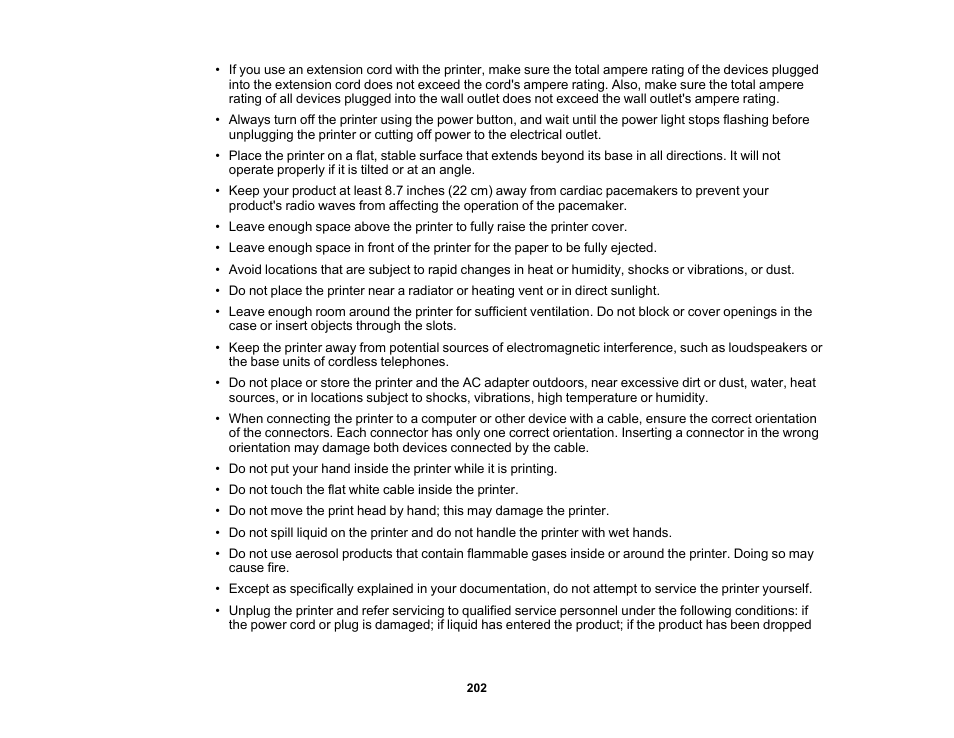 Epson Workforce Pro WF-7310 Wireless Printer User Manual | Page 202 / 210