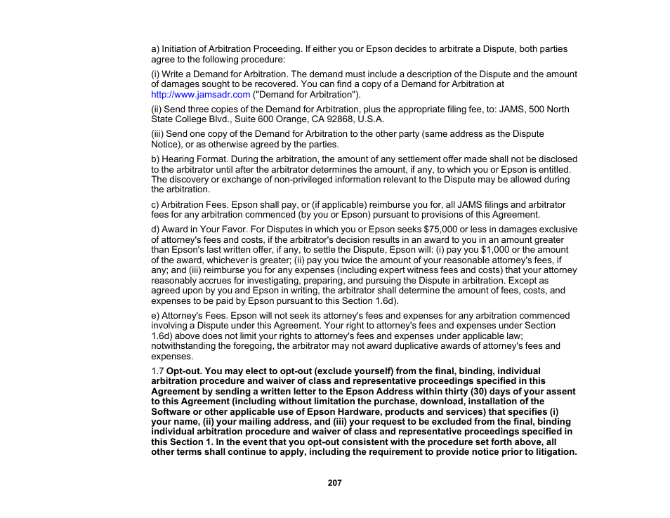 Epson Workforce Pro WF-7310 Wireless Printer User Manual | Page 207 / 210