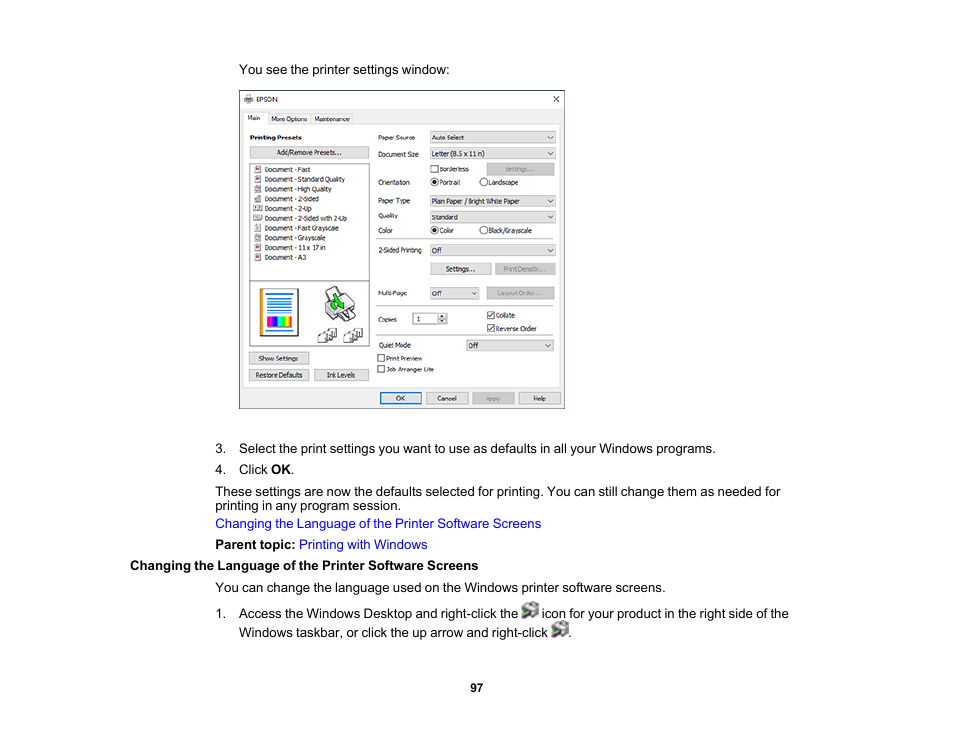 Epson Workforce Pro WF-7310 Wireless Printer User Manual | Page 97 / 210