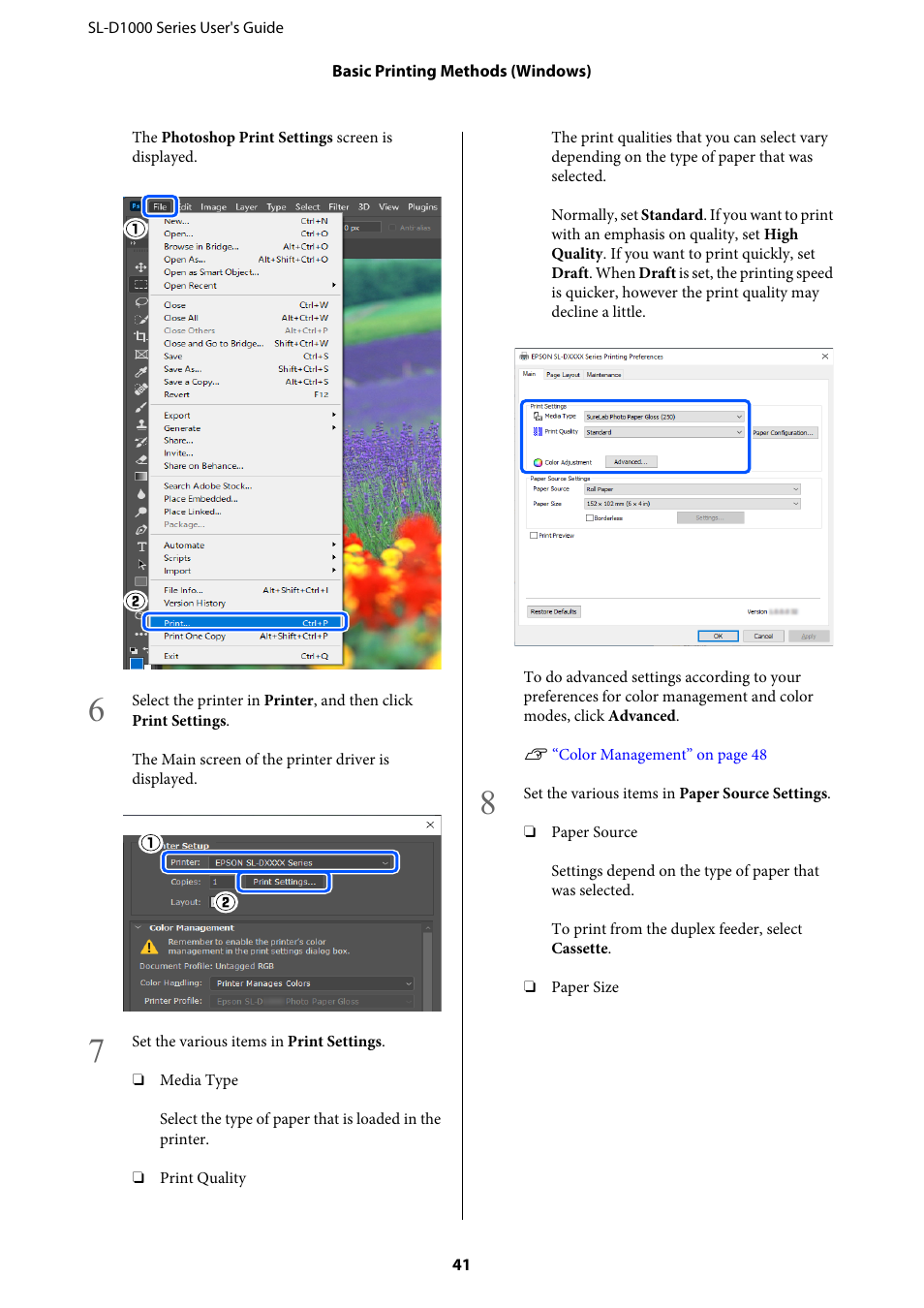 Epson SureLab D1070 Professional Minilab Printer User Manual | Page 41 / 198