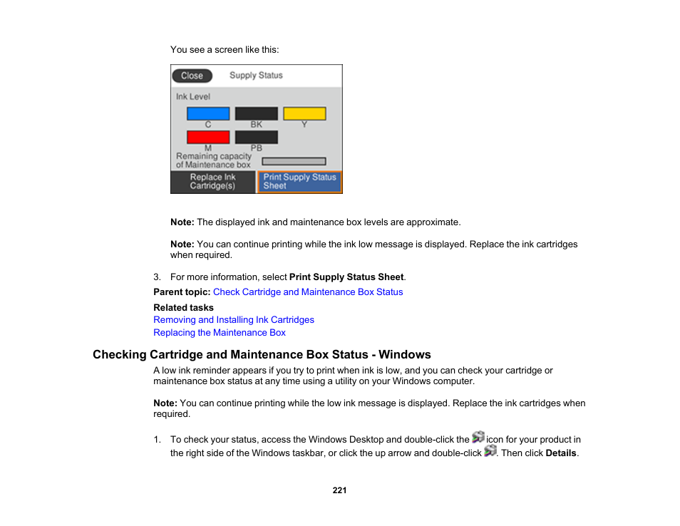 Epson Expression Premium XP-6100 All-in-One Printer User Manual | Page 221 / 334