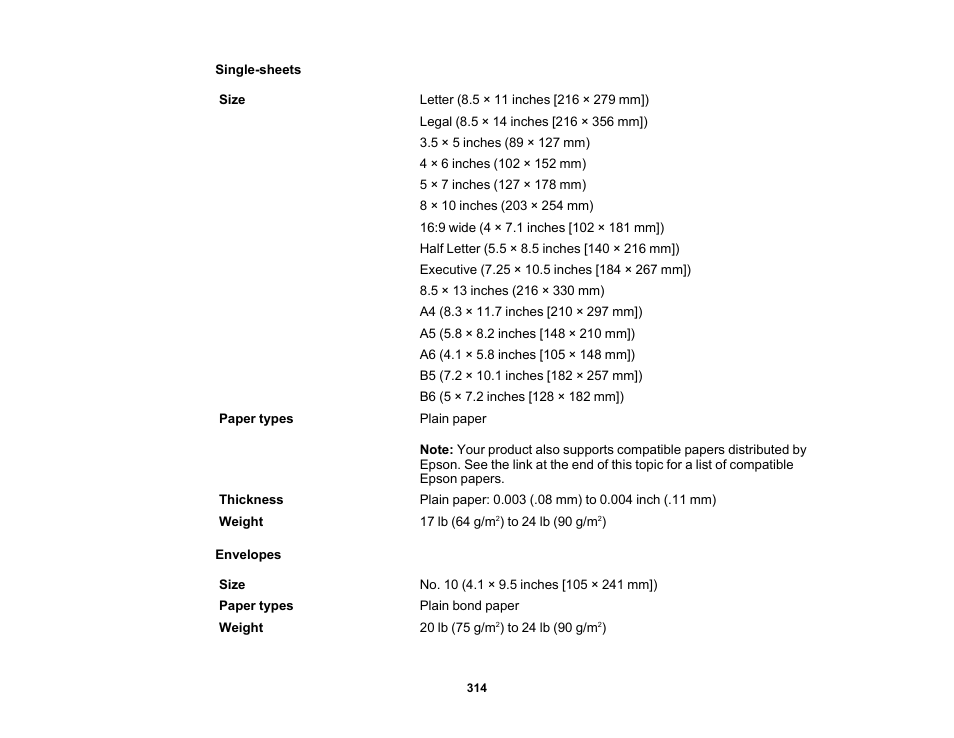 Epson Expression Premium XP-6100 All-in-One Printer User Manual | Page 314 / 334