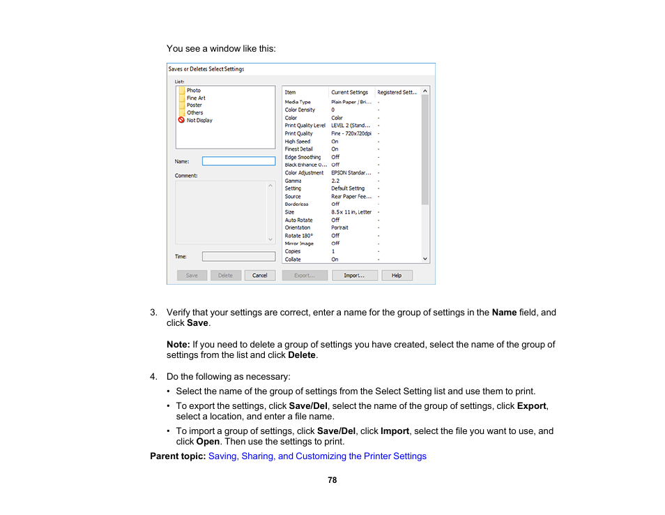 Epson SureColor P900 17" Photo Printer User Manual | Page 78 / 158