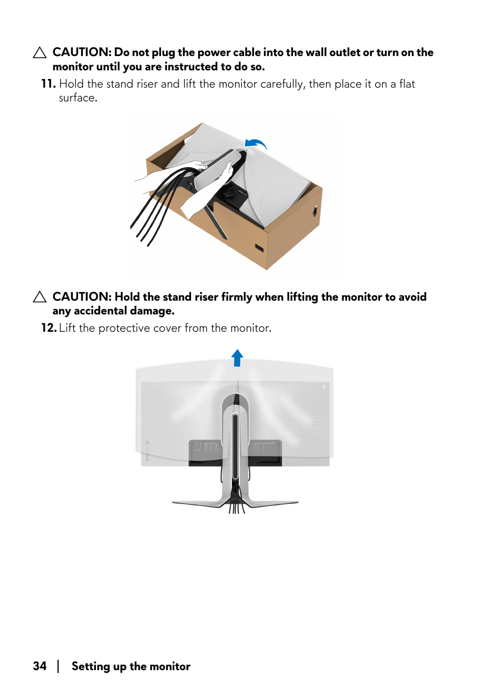 Alienware AW3821DW 37.5" 1600p 144 Hz Curved Gaming Monitor User Manual | Page 34 / 71