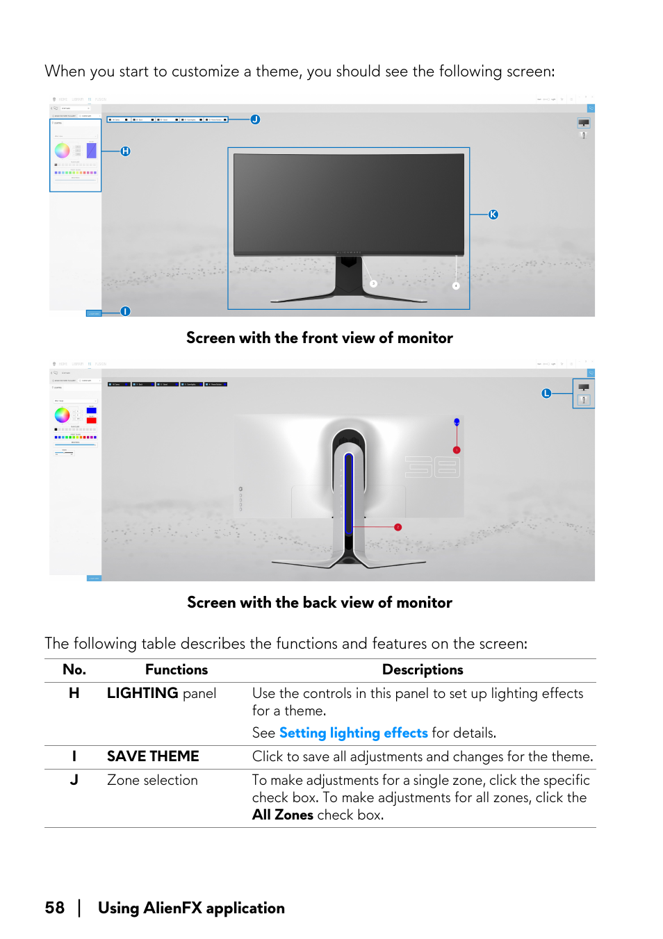 Alienware AW3821DW 37.5" 1600p 144 Hz Curved Gaming Monitor User Manual | Page 58 / 71