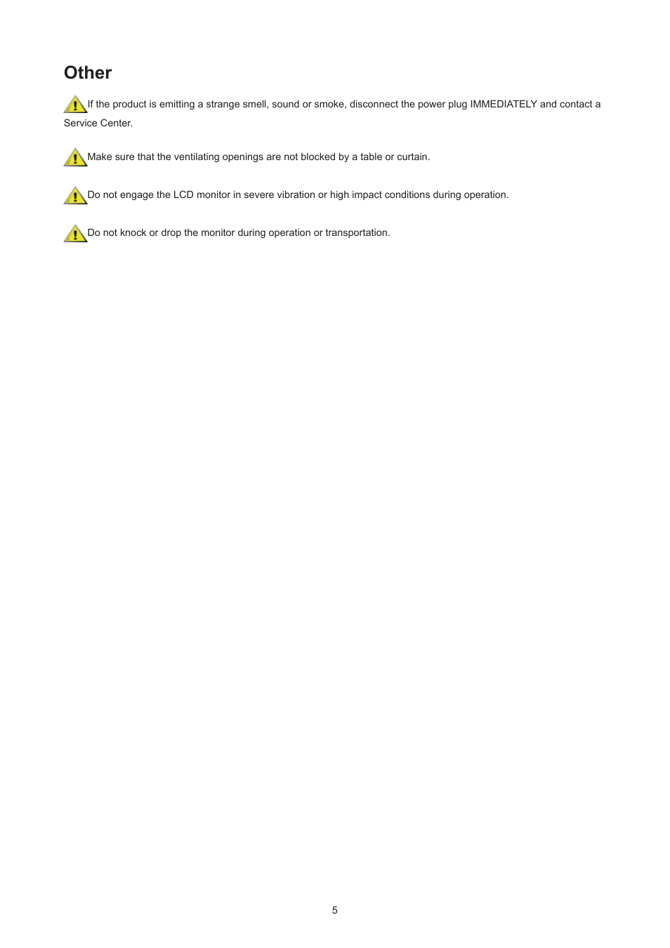 Other | AOC AG324UX 31.5" 4K UHD 144 Hz Gaming Monitor User Manual | Page 7 / 34